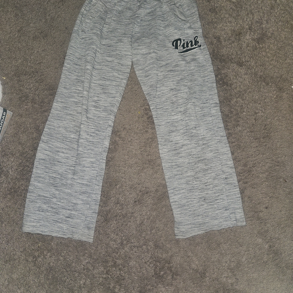 Gray Lounge Pants with Logo